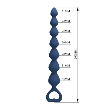 Koraliki analne silikonowe Mr. Play duże wodoodporne 27 cm