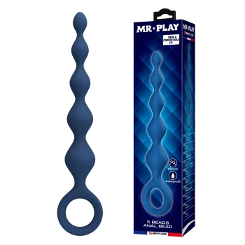 Koraliki analne silikonowe Mr. Play 5 koralików wodoodporne 20 cm