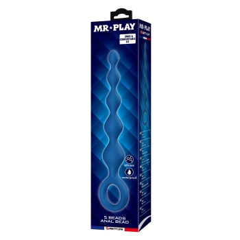 Koraliki analne silikonowe Mr. Play 5 koralików wodoodporne 20 cm
