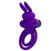 Pierścień wibrujący Pretty Love fioletowy 10 funkcji