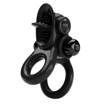 Pierścień wibrujący Pretty Love Passionate Ring 10 funkcji czarny