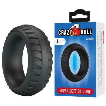Pierścień erekcyjny super miękki silikonowy Crazy Bull Merritt