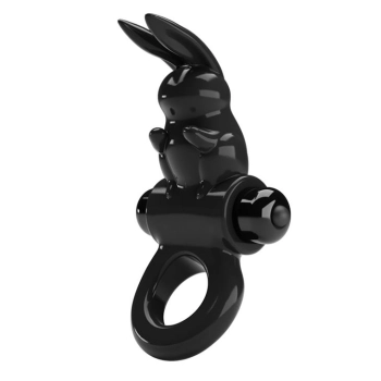 Pierścień wibrujący Pretty Love Exciting Ring czarny 10 funkcji