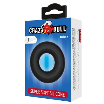 Supermiękki silikonowy pierścień erekcyjny Crazy Bull Urban