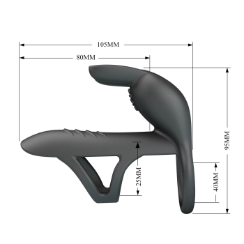 Nakładka wibrująca Pretty Love Matty silikonowa USB 4 cm