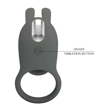 Nakładka wibrująca Pretty Love Master Ring silikonowa USB 4 cm