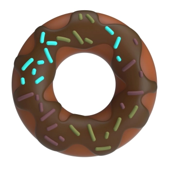 Pierścień erekcyjny Pretty Love Choco Super Donut silikonowy supermiękki