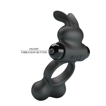 PRETTY LOVE - Vibrate Penis Ring YUSUF 10 functions