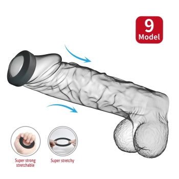 Pierścień erekcyjny silikonowy Crazy Bull Brodan wodoodporny 3,8 cm