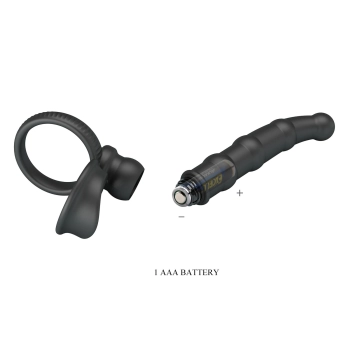 Pierścień erekcyjny analny Pretty Love Tatum 10 wibracji 18 cm