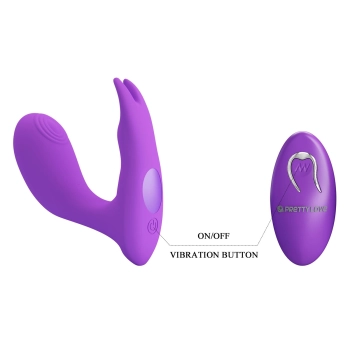Wibrator punktu G Pretty Love Idabelle fioletowy z pilotem