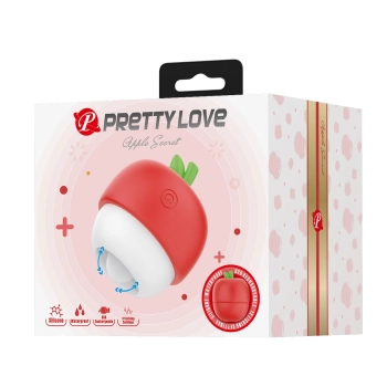 Stymulator łechtaczki Pretty Love Apple Secret silikonowy 12 trybów lizania