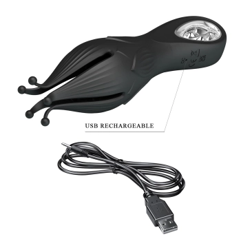 Trener penisa ośmiornica Pretty Love Arella 12 wibracji USB