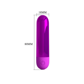 Mini wibrator Pretty Love Kiwi metaliczny 10 wibracji