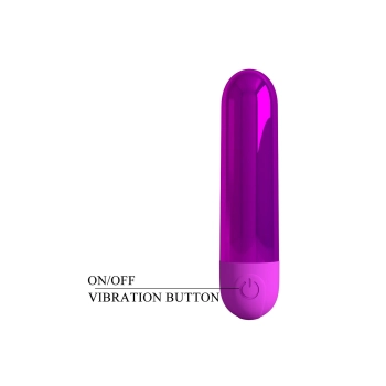 Mini wibrator Pretty Love Kiwi metaliczny 10 wibracji