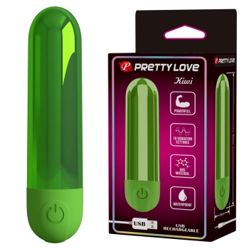 Mini wibrator bullet Pretty Love Kiwi zielony ładowany