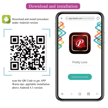 Silikonowy wibrator jajeczkowaty posuwisty Pretty Love Klay z aplikacją