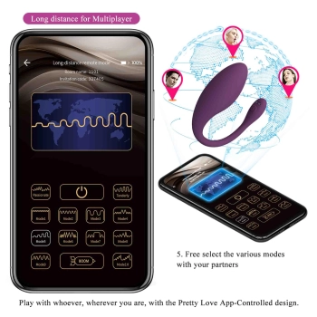 Pretty Love Dora - App Controlled Couple’s Vibrator