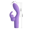 Silikonowy wibrator króliczek Pretty Love Elivia 10 funkcyjny punkt G USB