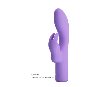 Silikonowy wibrator króliczek Pretty Love Elivia 10 funkcyjny punkt G USB