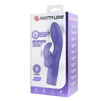 Silikonowy wibrator króliczek Pretty Love Elivia 10 funkcyjny punkt G USB
