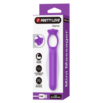 Stymulator łechtaczki silikonowy Pretty Love Gianna mini USB
