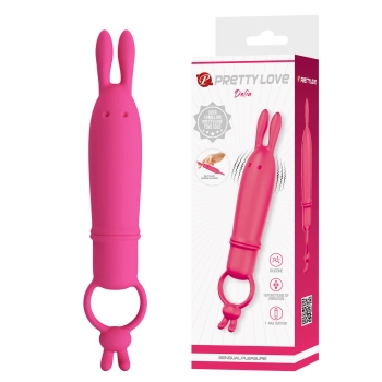 Wibrator króliczek silikonowy Pretty Love Delia 10 trybów wodoodporny AAA