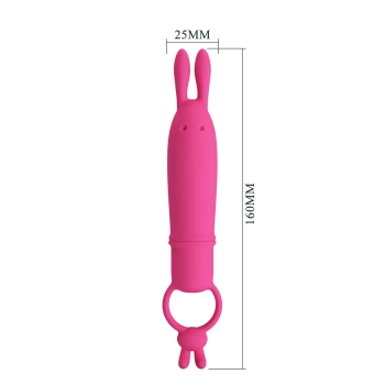 Wibrator króliczek silikonowy Pretty Love Delia 10 trybów wodoodporny AAA