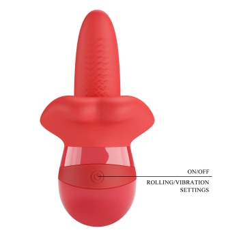 Stymulator łechtaczki z ruchem języka Pretty Love Obelia USB