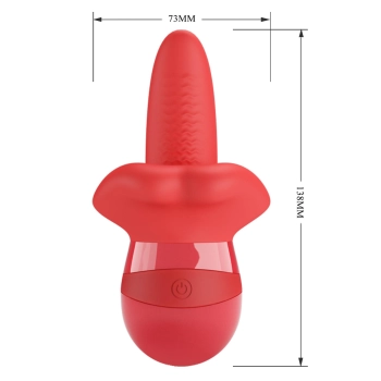 Stymulator łechtaczki z ruchem języka Pretty Love Obelia USB