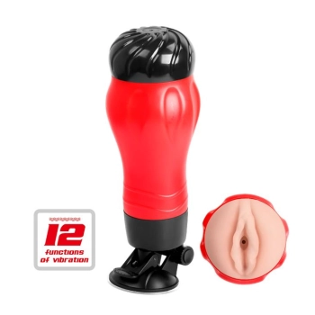 Masturbator wibrujący Crazy Bull Flora 12 funkcji 28 cm