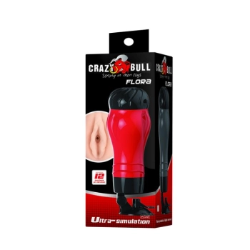 Masturbator wibrujący Crazy Bull Flora 12 funkcji 28 cm