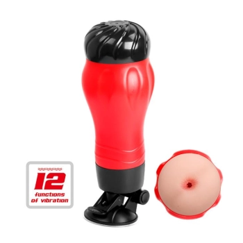 Masturbator analny Crazy Bull Flora 12 funkcji wibracji na baterie AAA