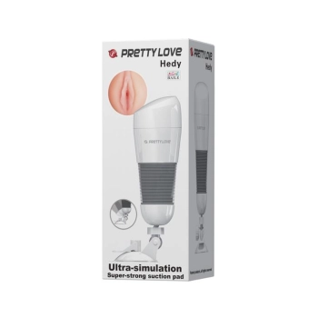 Masturbator wibrujący Pretty Love Hedy biały 27 cm