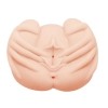 Masturbator realistyczny Crazy Bull wagina i anus wibrujący cielisty 22 cm