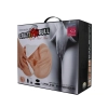 Masturbator realistyczny Crazy Bull wagina i anus wibrujący cielisty 22 cm