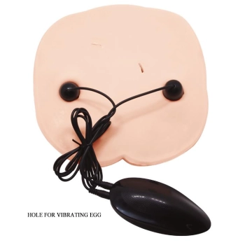 Masturbator realistyczny Crazy Bull wagina i anus wibrujący cielisty 22 cm
