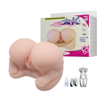 Masturbator wibrujący Baile z podwójnymi otworami