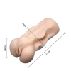 Masturbator waginalny 3D Baile z wibrującym jajkiem TPR
