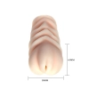 Masturbator realistyczny waginalny Baile 3D różowy wodoodporny