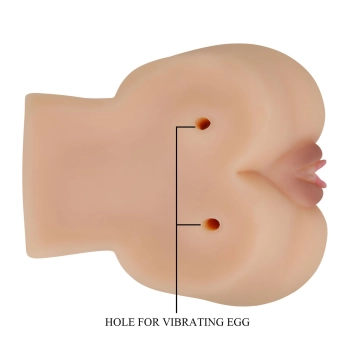 CRAZY BULL - Kylie, Vibration Double holes  TPR ABS