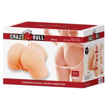 Realistyczny masturbator waginalny i analny Crazy Bull Olivia