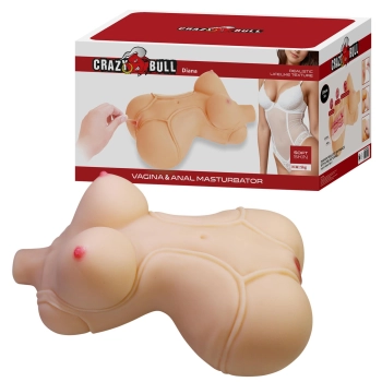 Masturbator waginalny i analny Crazy Bull Diana 37cm