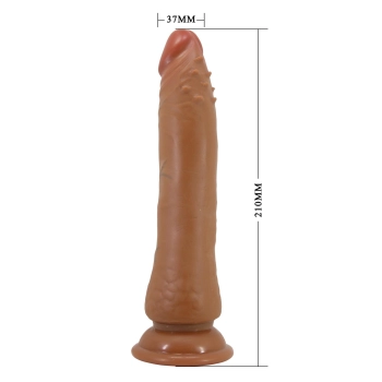 Dildo realistyczne Baile Barbara giętkie z przyssawką 21 cm