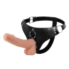 Dildo z uprzężą Baile Ultra Passionate Harness 7 cali TPR