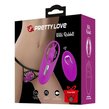 Wibrator króliczek Pretty Love silikonowy 12 funkcji pilot USB