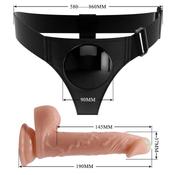 Dildo na pasku Pretty Love Kevin 18 cm