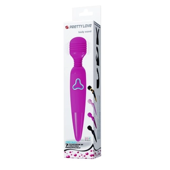 Masażer wand Pretty Love Body Wand czarny 7 funkcji USB 25 cm