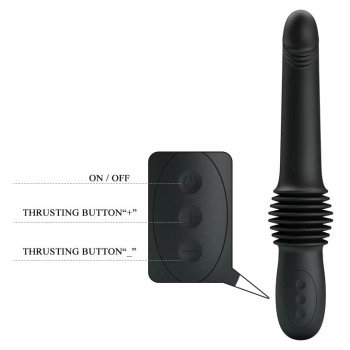 Wibrator analny wbijany Pretty Love Pazuzu czarny USB