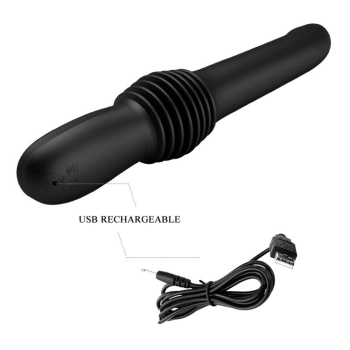 Wibrator analny wbijany Pretty Love Pazuzu czarny USB
